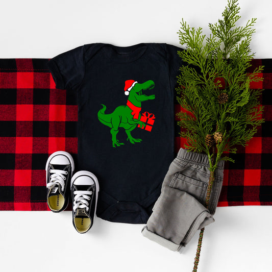 Dino Present | Baby Graphic Short Sleeve Onesie