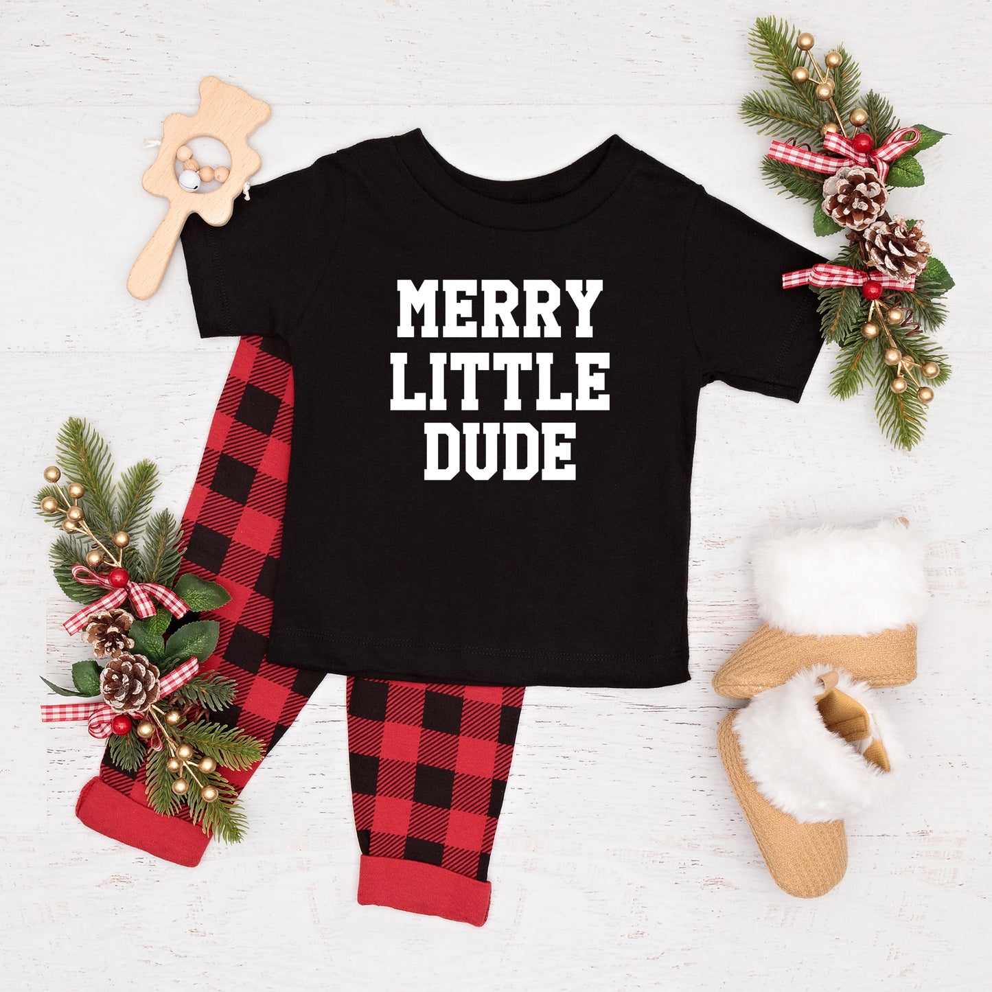 Merry Little Dude | Youth Graphic Short Sleeve Tee