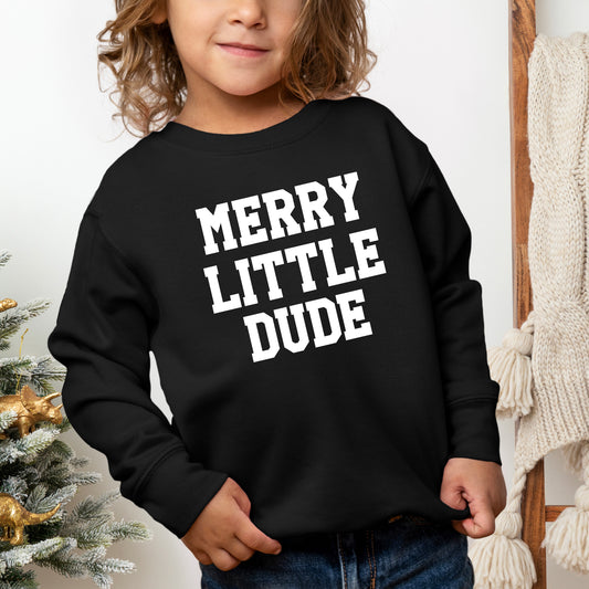 Merry Little Dude | Youth Ultra-Soft Graphic Sweatshirt