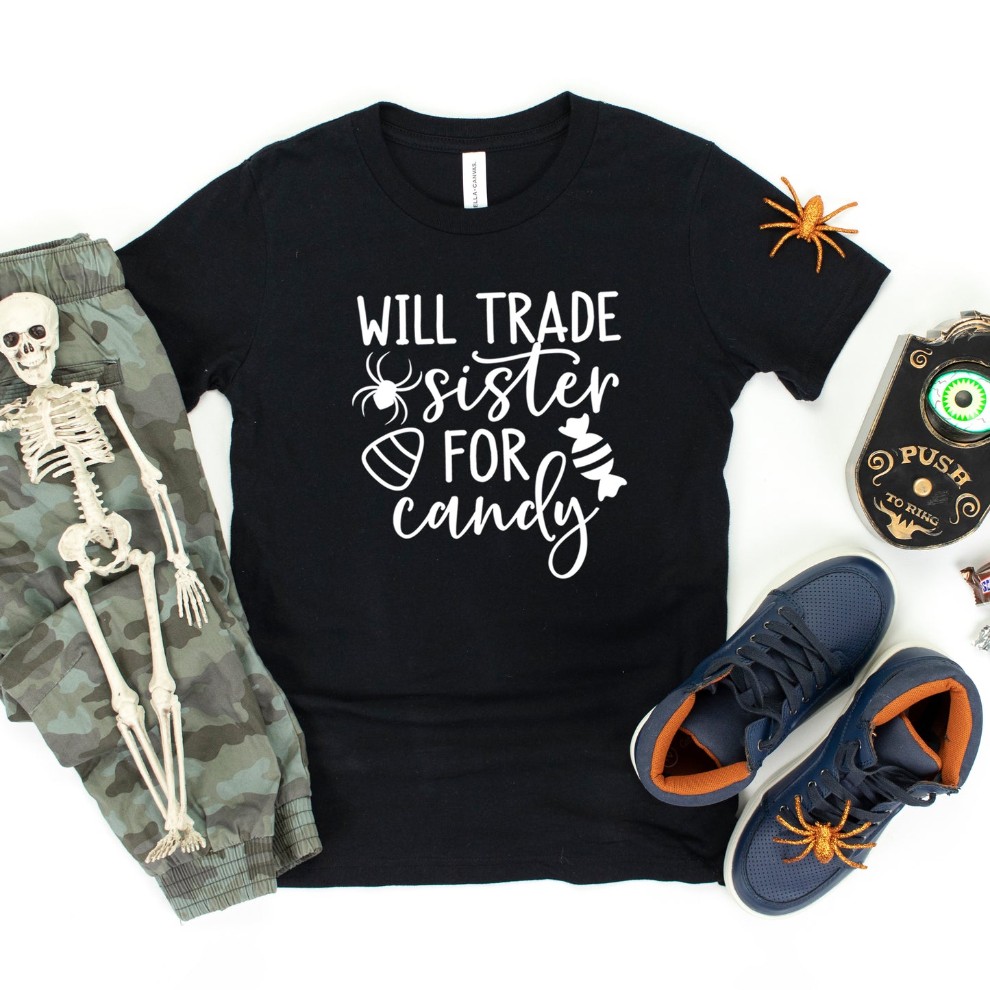 Will Trade Sister For Candy | Toddler Graphic Short Sleeve Tee