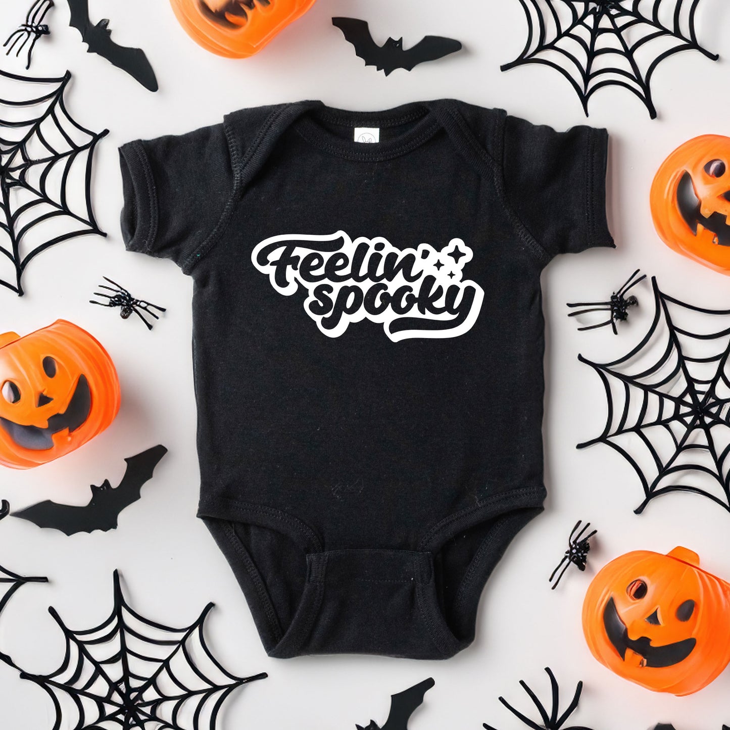 Feelin' Spooky Stars | Baby Graphic Short Sleeve Onesie