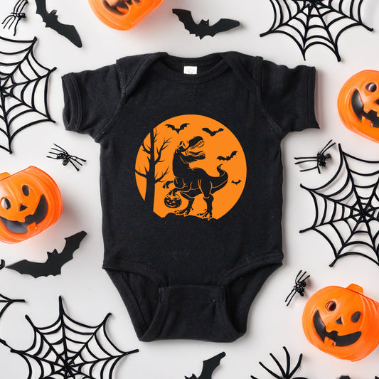 Dinosaur Moon | Baby Graphic Short Sleeve Onesie