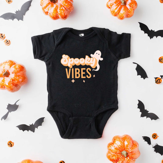 Spooky Vibes Colorful | Baby Graphic Short Sleeve Onesie