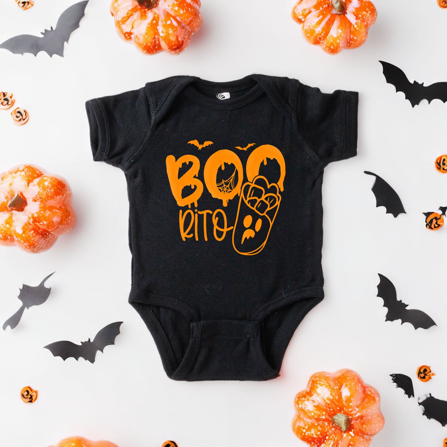 Boorito Puff Print | Baby Graphic Short Sleeve Onesie