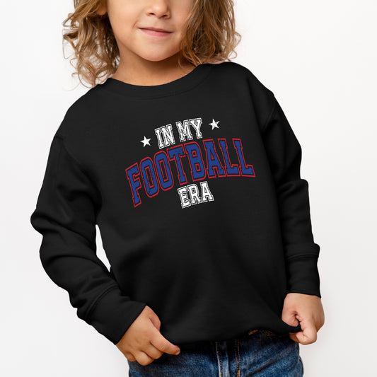 In My Football Era - Blue | Toddler Graphic Sweatshirt