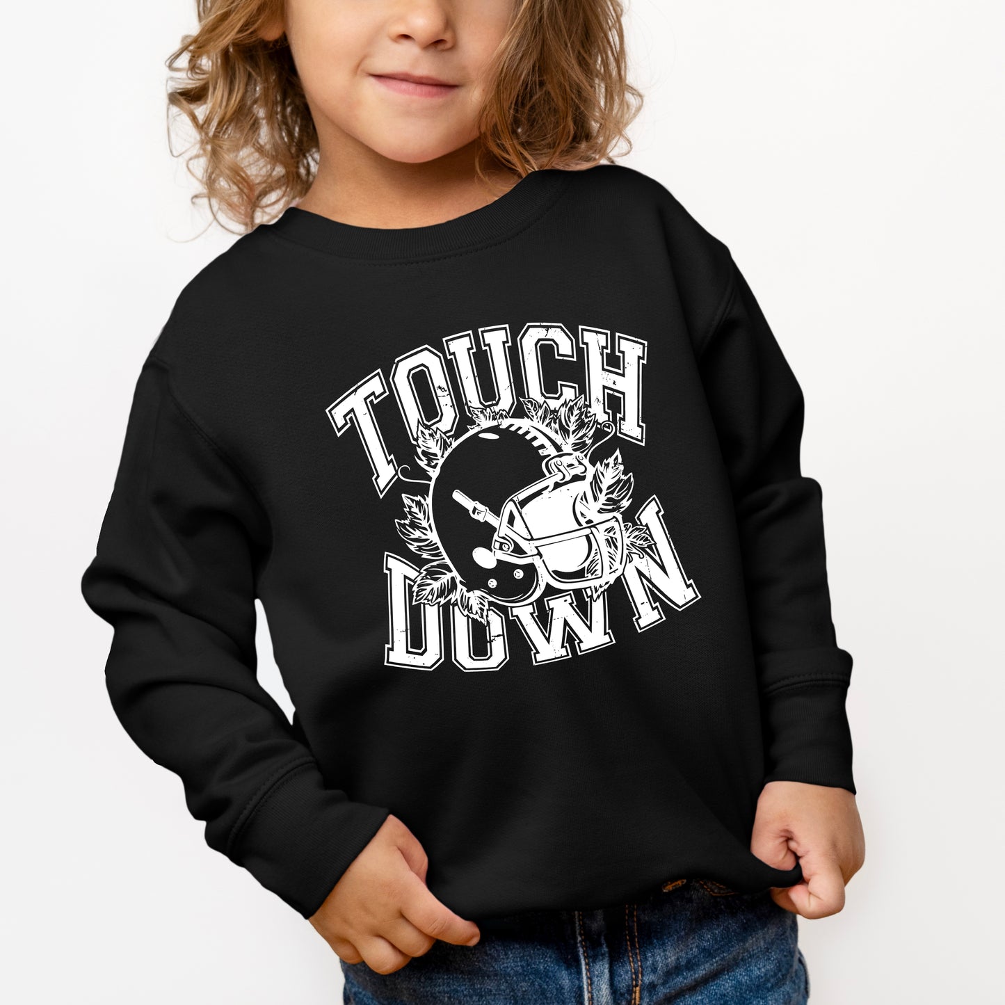 Touchdown Helmet | Toddler Graphic Sweatshirt