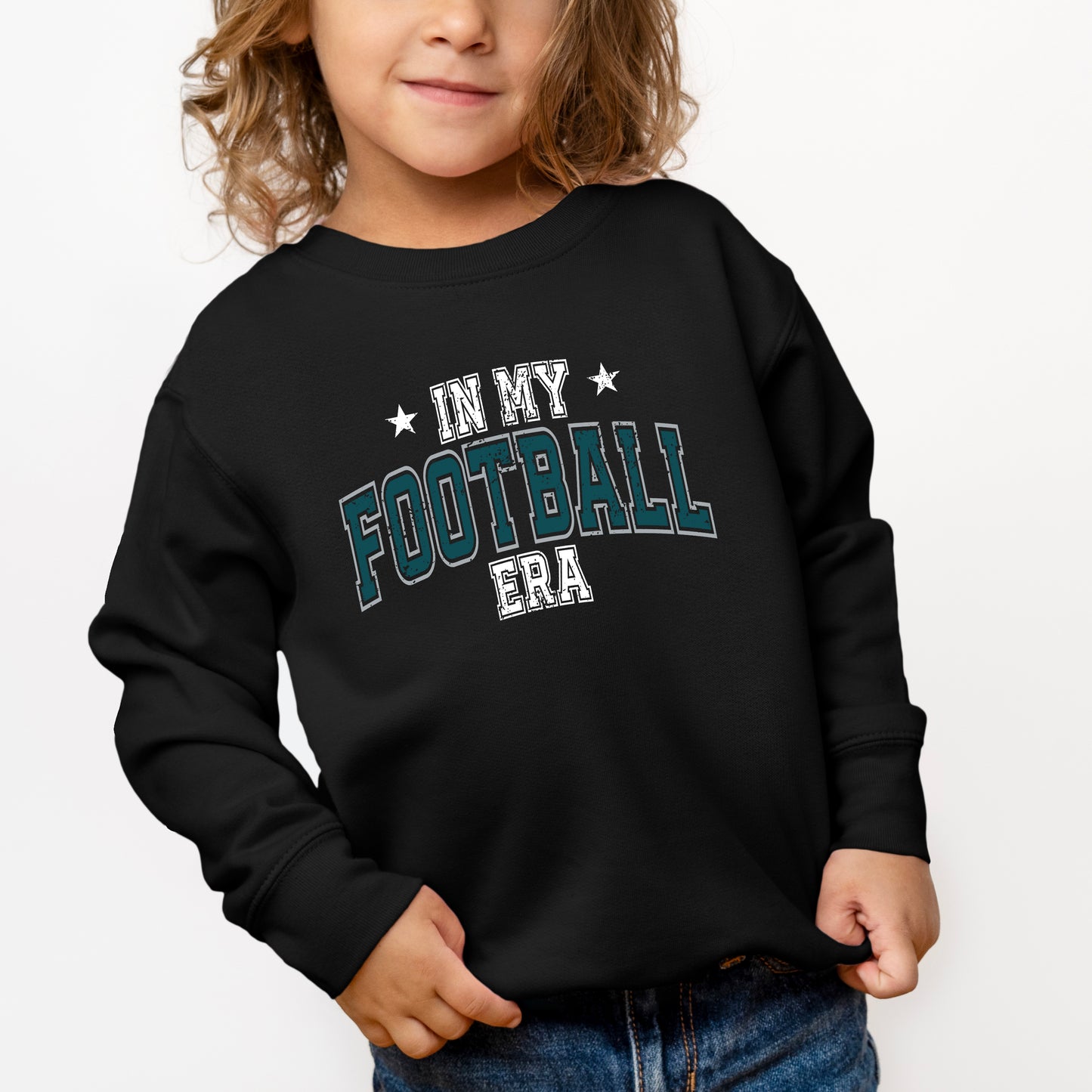 In My Football Era - Green | Youth Ultra-Soft Graphic Sweatshirt