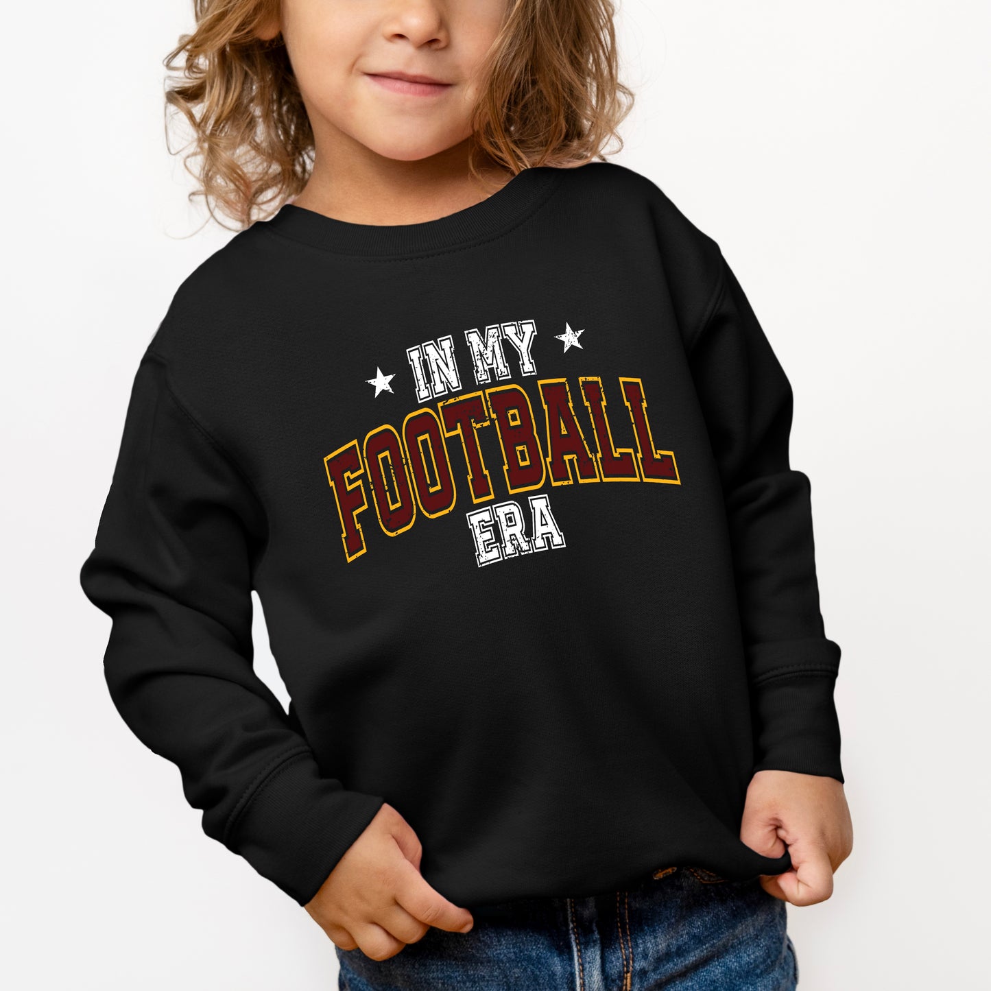 In My Football Era - Maroon | Youth Ultra-Soft Graphic Sweatshirt