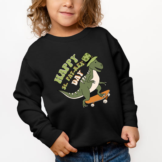 Happy St. Pat-Rex Day | Youth Ultra-Soft Graphic Sweatshirt