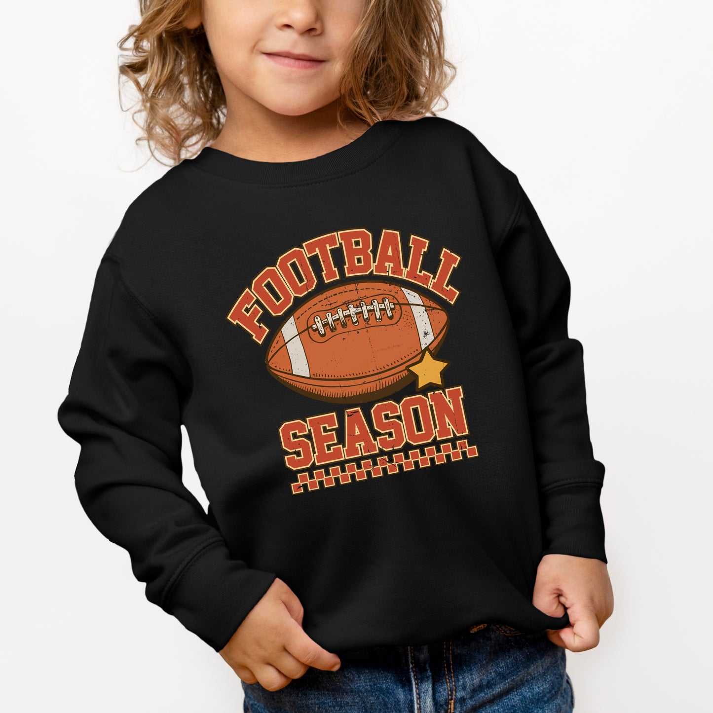 Football Season Star | Toddler Graphic Sweatshirt