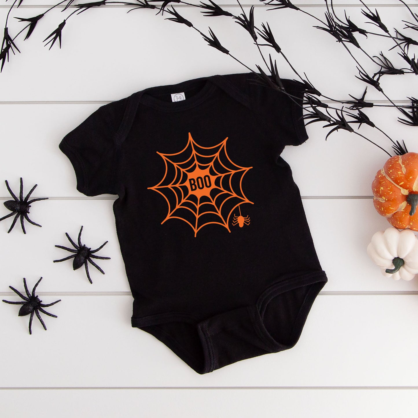 Boo Web | Baby Graphic Short Sleeve Onesie