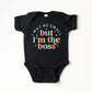 I'm The Boss Colorful | Baby Graphic Short Sleeve Onesie