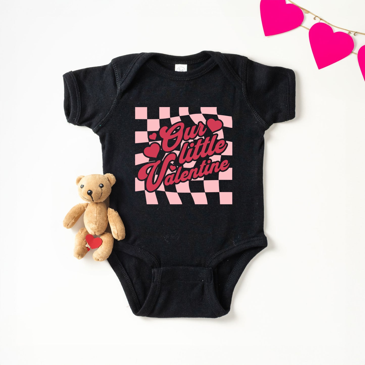 Our Little Valentine | Baby Graphic Short Sleeve Onesie