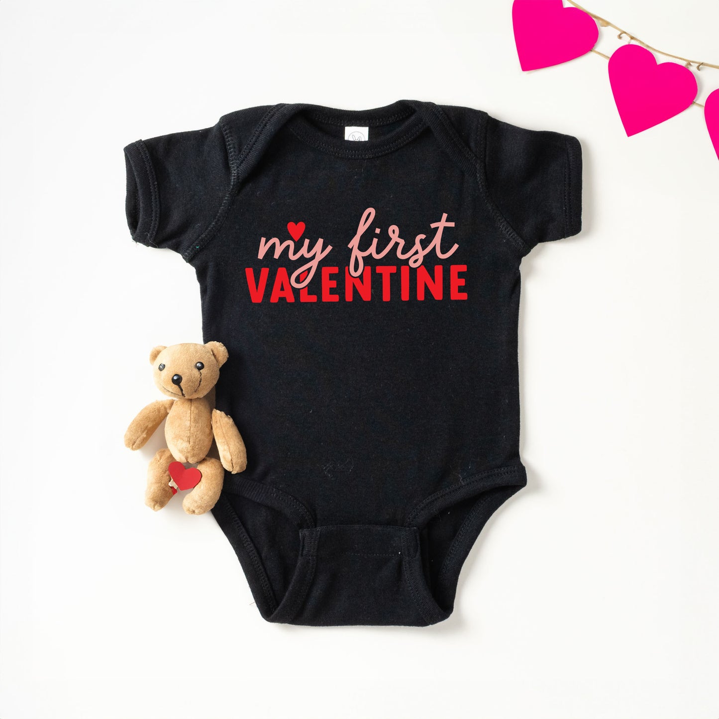 My First Valentine | Baby Graphic Short Sleeve Onesie