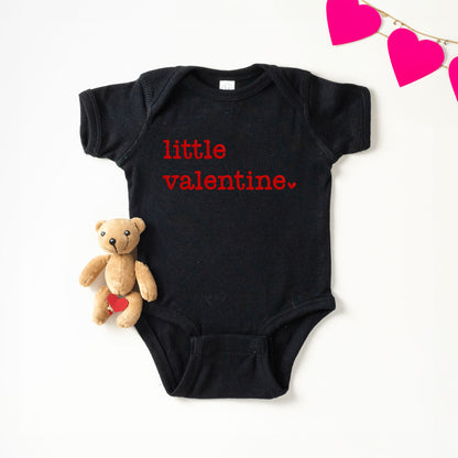 Little Valentine Puff Print | Baby Graphic Short Sleeve Onesie