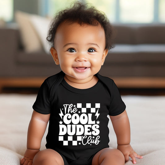 Cool Dudes Club | Baby Graphic Short Sleeve Onesie