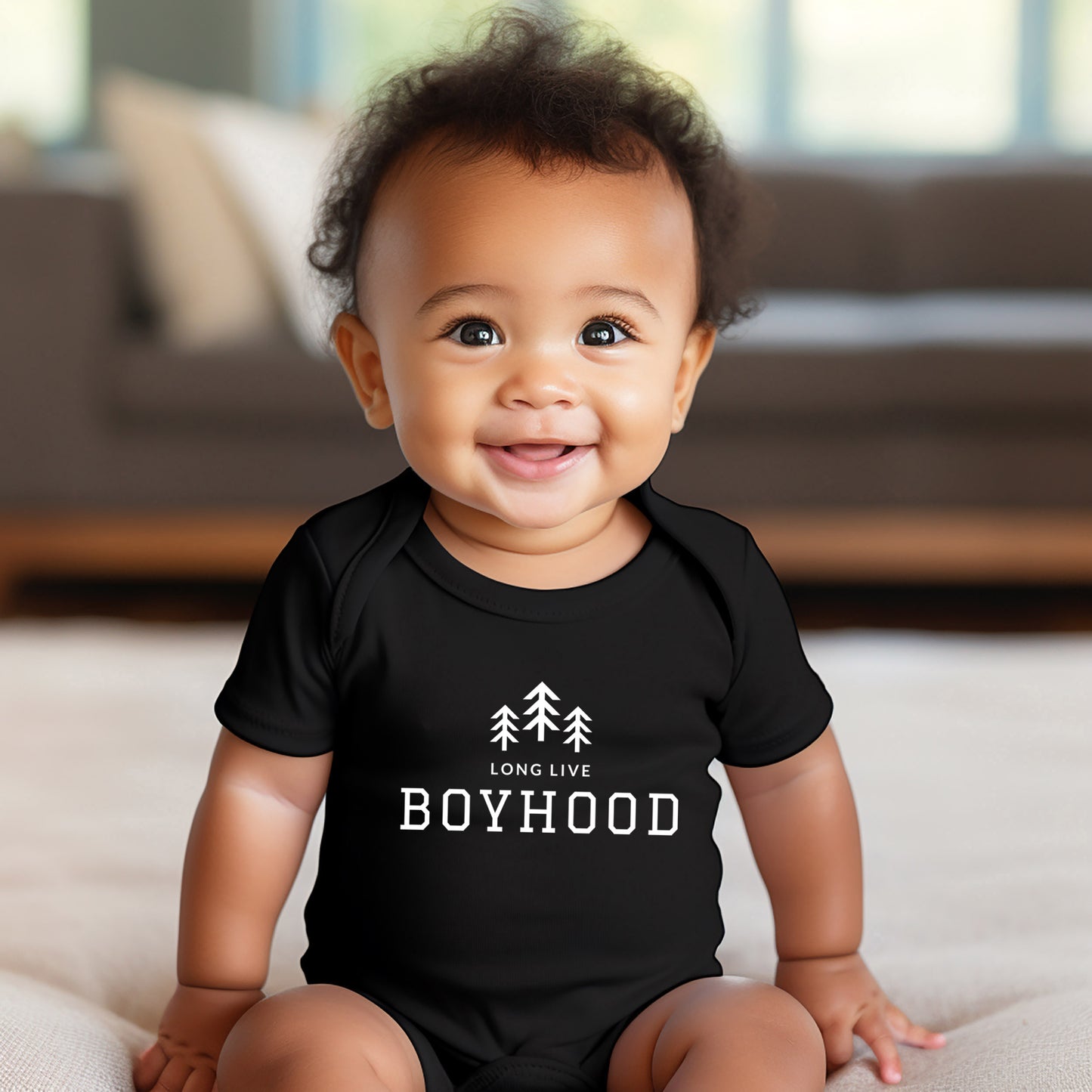 Long Live Boyhood | Baby Graphic Short Sleeve Onesie