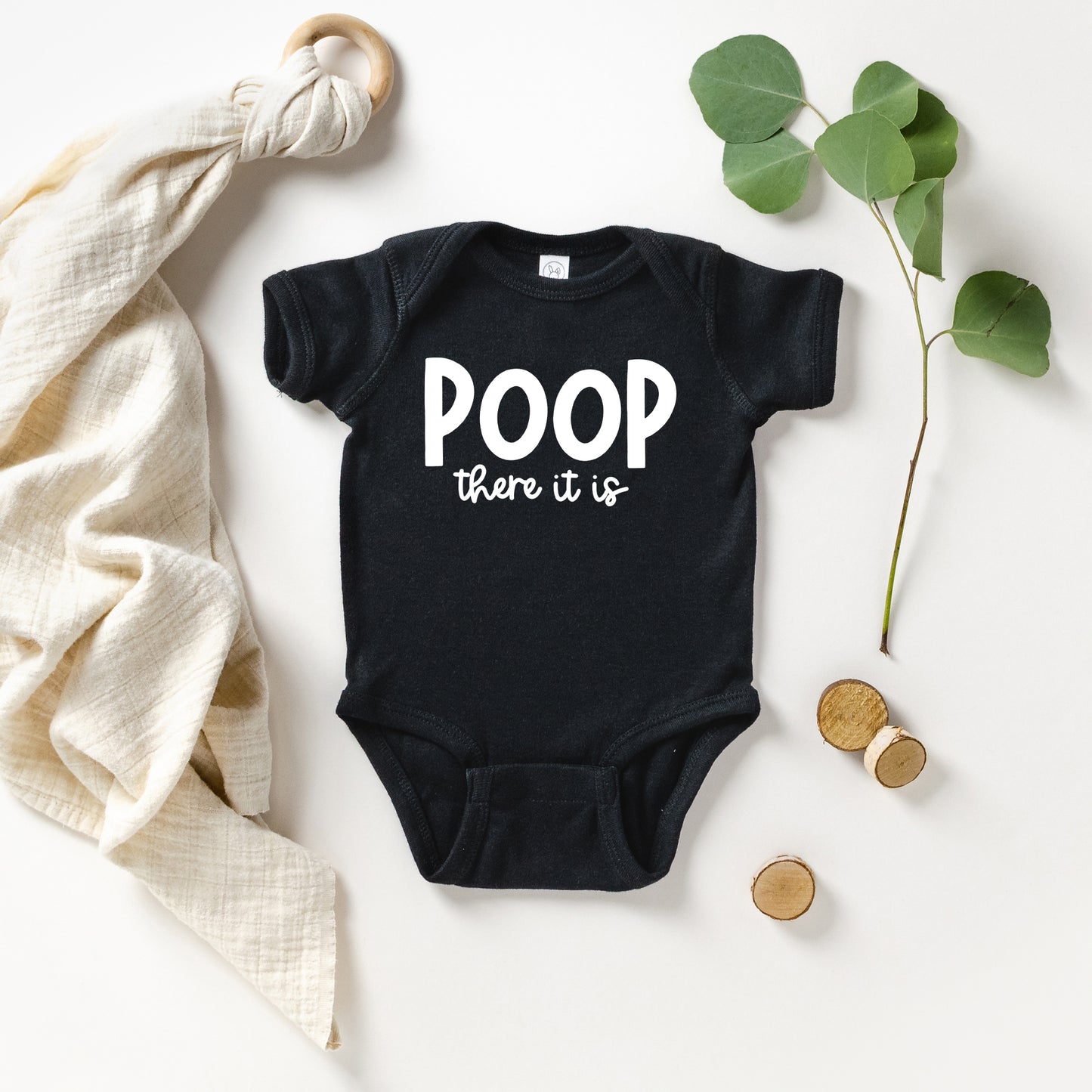 Poop There It Is | Baby Graphic Short Sleeve Onesie