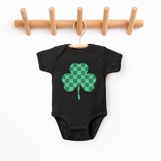 Checker Shamrock | Baby Graphic Short Sleeve Onesie