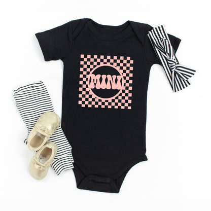 Checkered Mini | Baby Graphic Short Sleeve Onesie