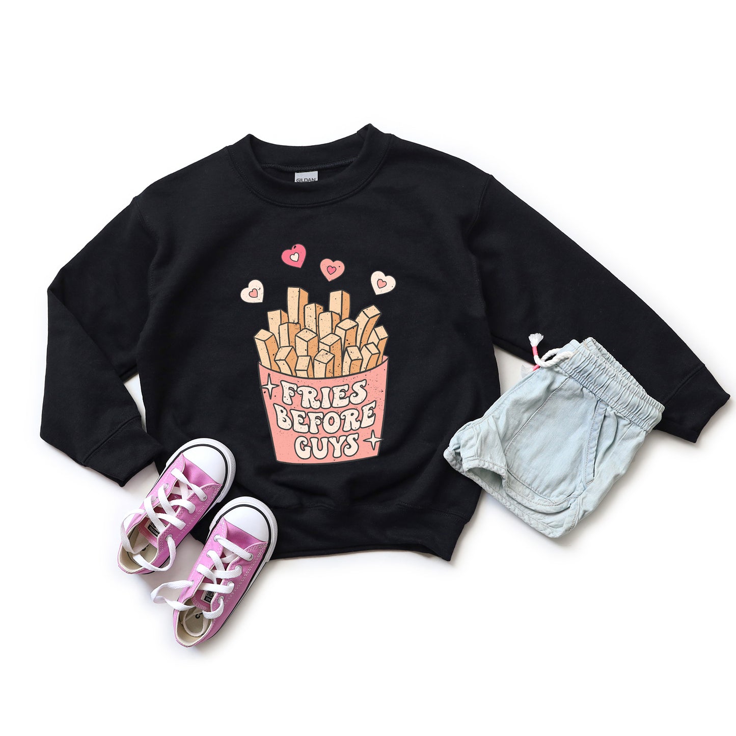 Fries Before Guys | Youth Sweatshirt