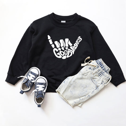 Good Vibes Skeleton | Youth Graphic Sweatshirt