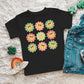 Smiley Flowers With Sunglasses | Toddler Graphic Short Sleeve Tee