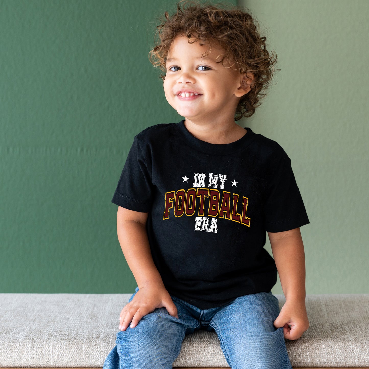 In My Football Era - Maroon | Toddler Graphic Short Sleeve Tee