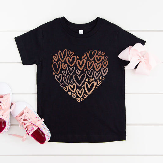 Black History Hearts | Toddler Graphic Short Sleeve Tee