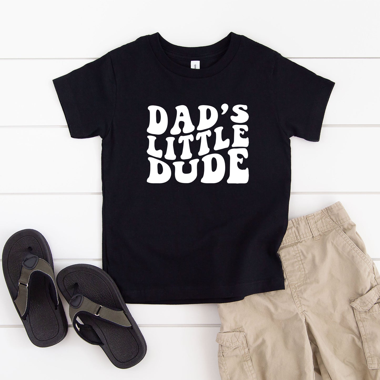 Dad's Little Dude | Youth Graphic Short Sleeve Tee