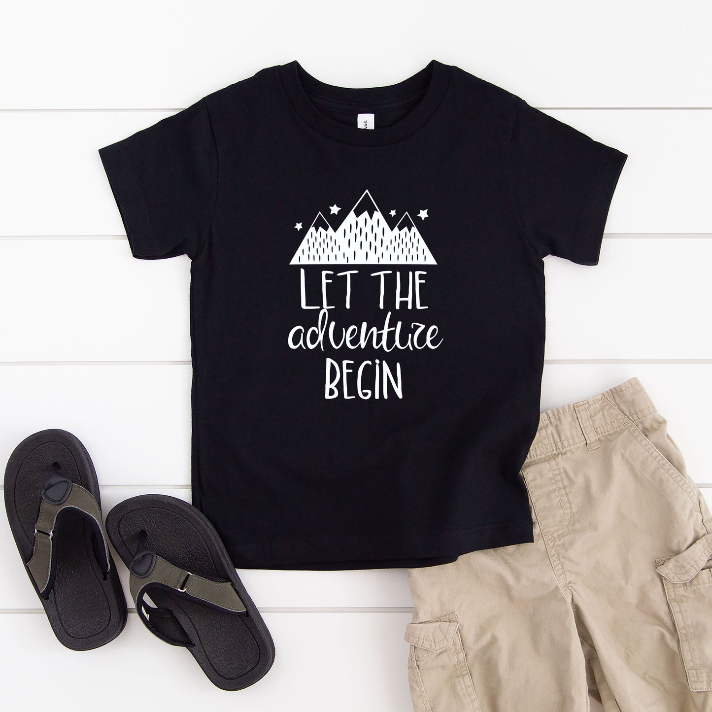 Let The Adventure Begin Mountains | Youth Graphic Short Sleeve Tee