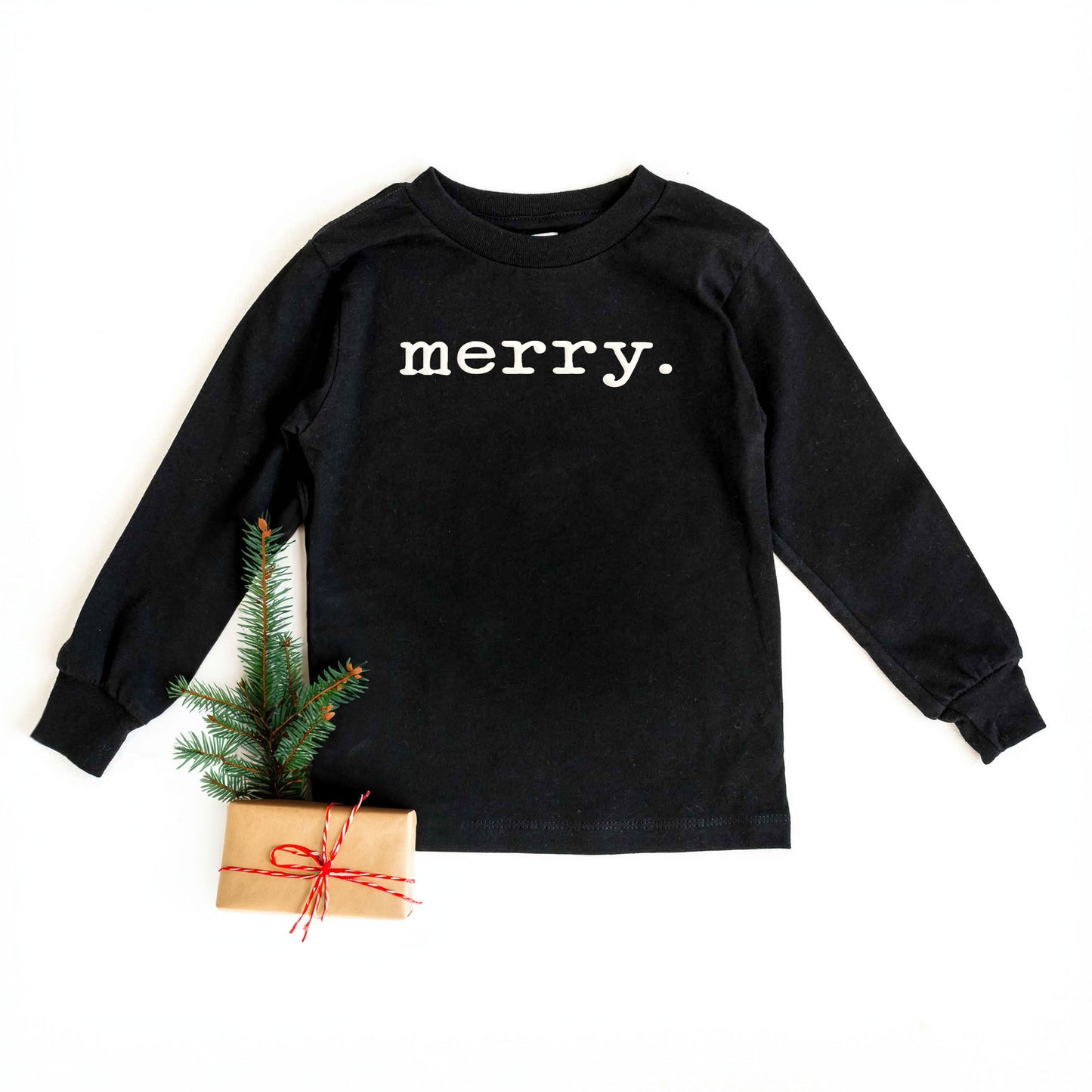 Merry Puff Print | Toddler Graphic Long Sleeve Tee