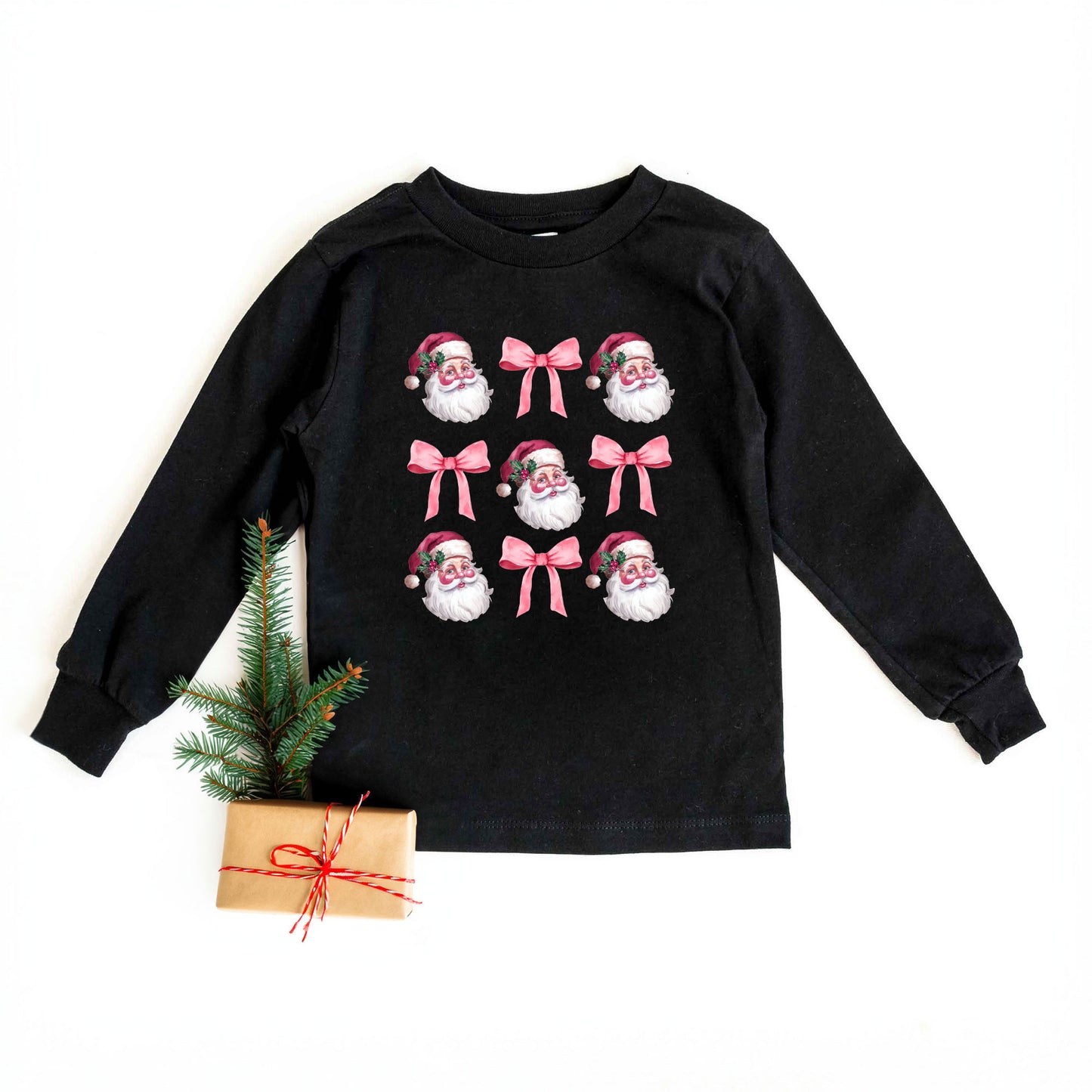 Coquette Santa Chart | Youth Graphic Long Sleeve Tee