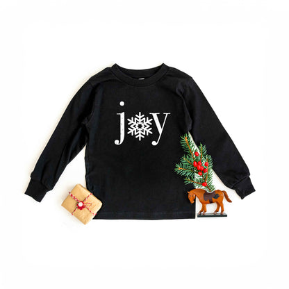 Joy Snowflake | Youth Graphic Long Sleeve Tee