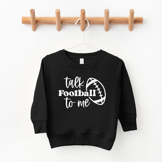 Talk Football To Me Ball | Youth Ultra-Soft Graphic Sweatshirt