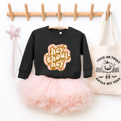 Hey Ghoul Hey Colorful | Toddler Graphic Sweatshirt