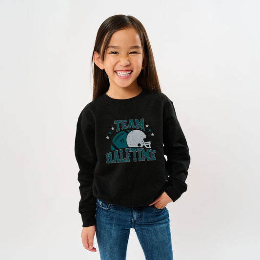 Team Halftime Distressed - Green | Toddler Graphic Sweatshirt