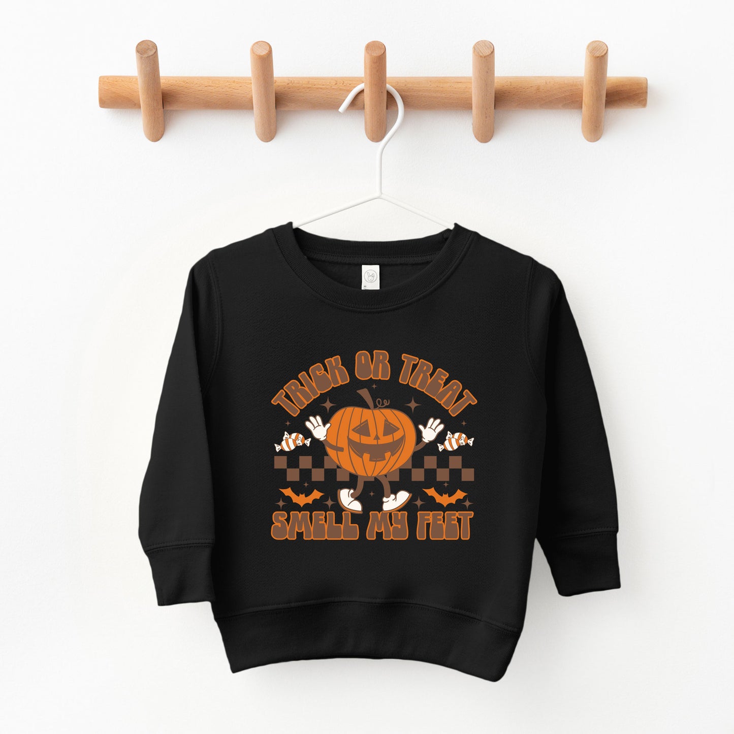 Smell My Feet Checkered | Toddler Graphic Sweatshirt