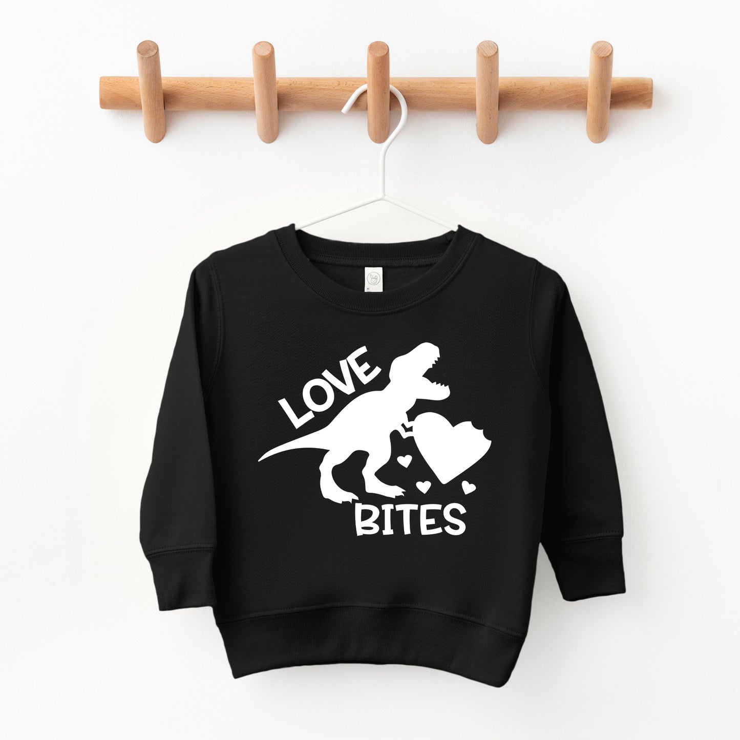 Love Bites Dinosaur | Toddler Graphic Sweatshirt