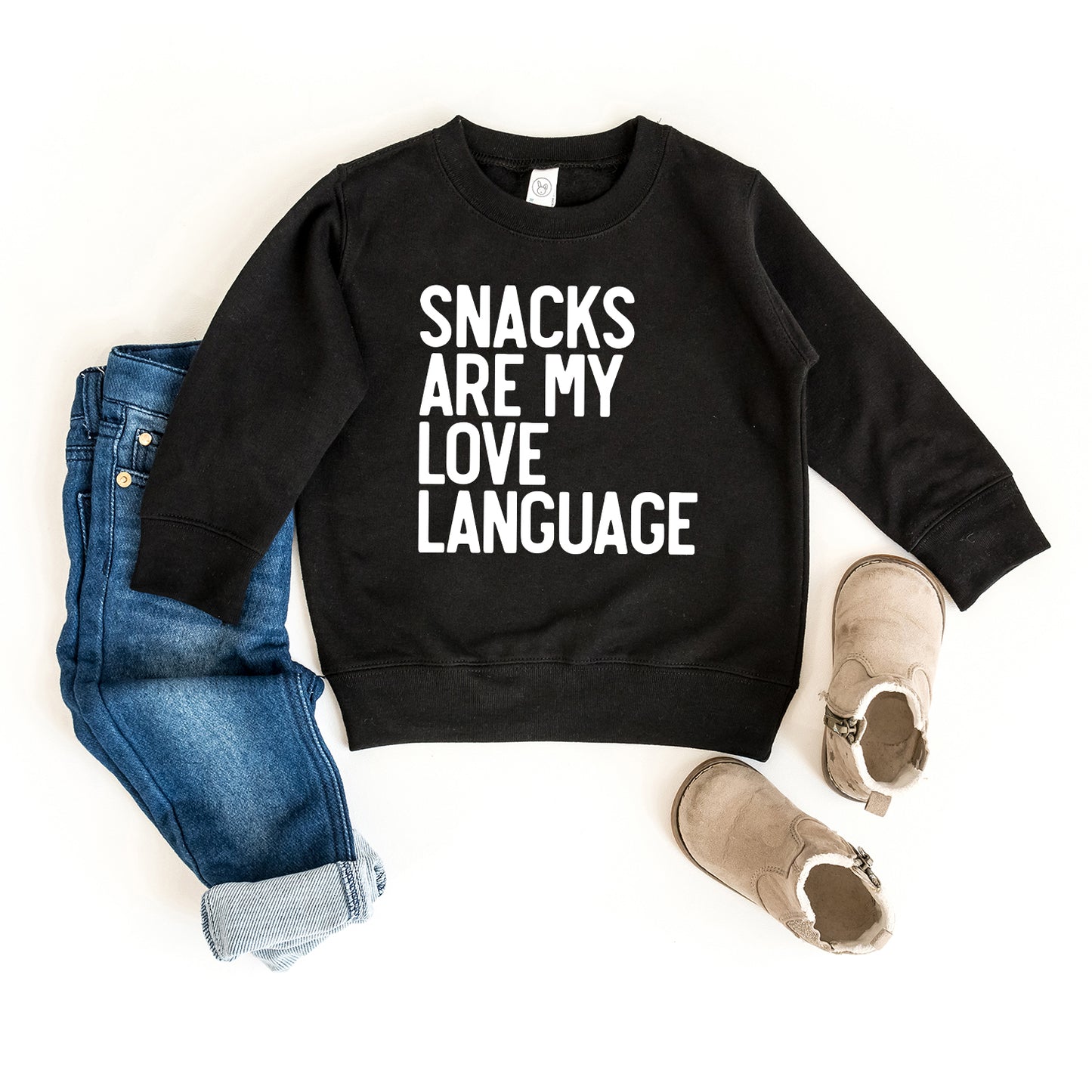 Snacks Are My Love Language | Toddler Graphic Sweatshirt