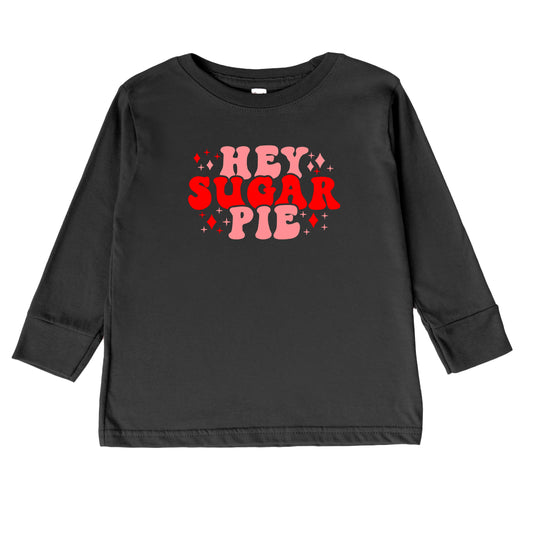 Hey Sugar Pie Stars | Toddler Graphic Long Sleeve Tee