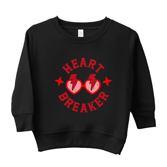 Heart Breaker Sunglasses | Toddler Graphic Sweatshirt