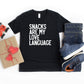 Snacks Are My Love Language | Youth Graphic Short Sleeve Tee