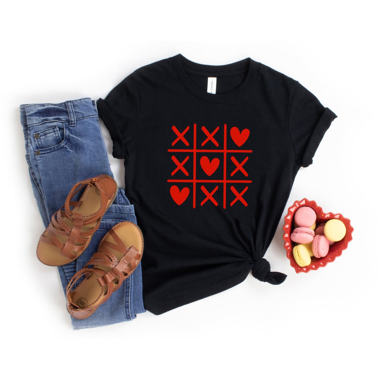 Tic Tac Heart | Youth Graphic Short Sleeve Tee