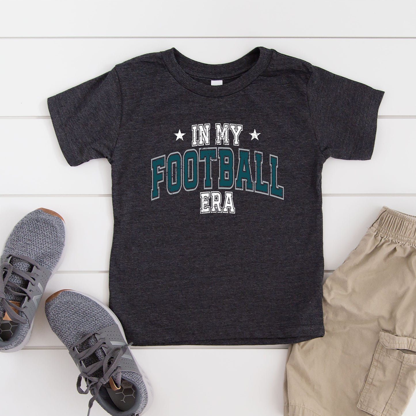 In My Football Era - Green | Toddler Graphic Short Sleeve Tee