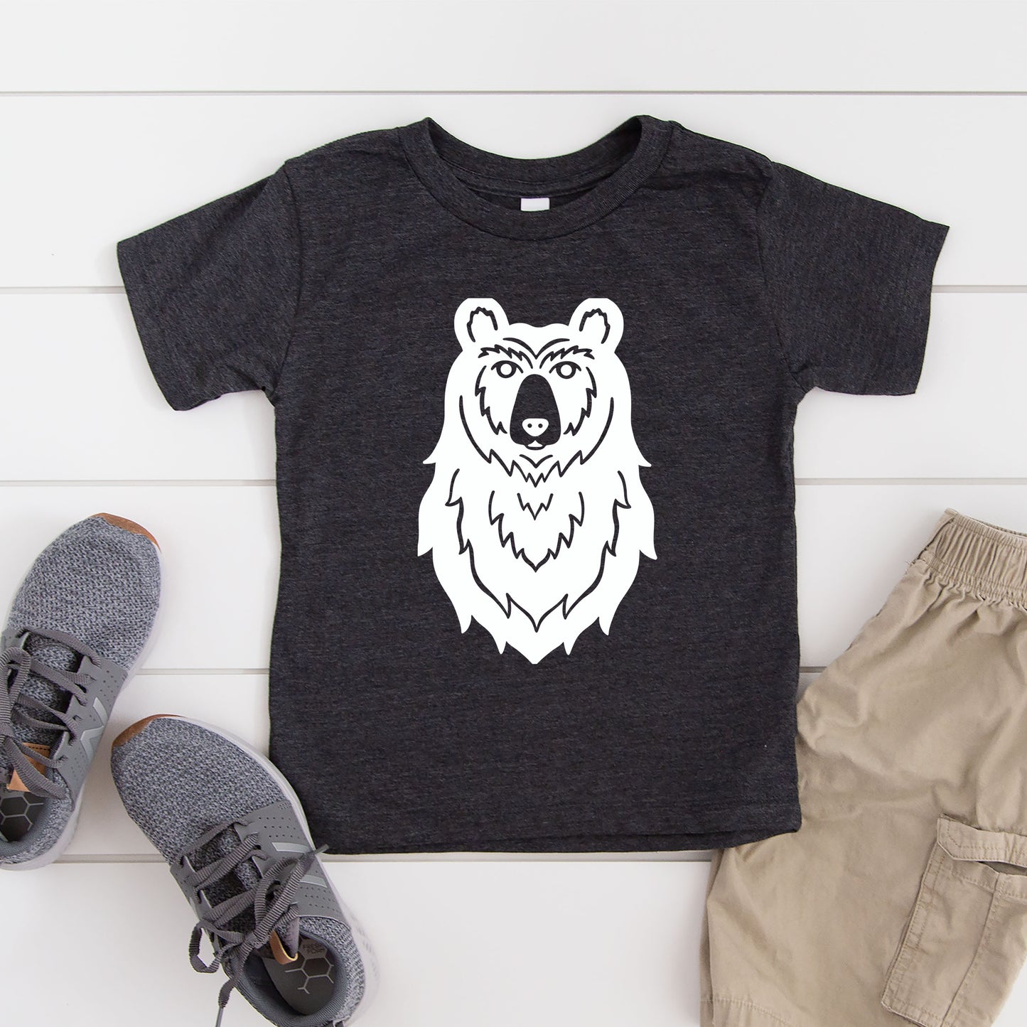 Bear Head | Toddler Graphic Short Sleeve Tee