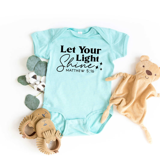 Let Your Light Shine Stars | Baby Graphic Short Sleeve Onesie