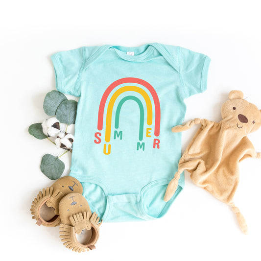 Rainbow Summer | Baby Graphic Short Sleeve Onesie