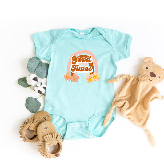 Good Times Rainbow | Baby Graphic Short Sleeve Onesie