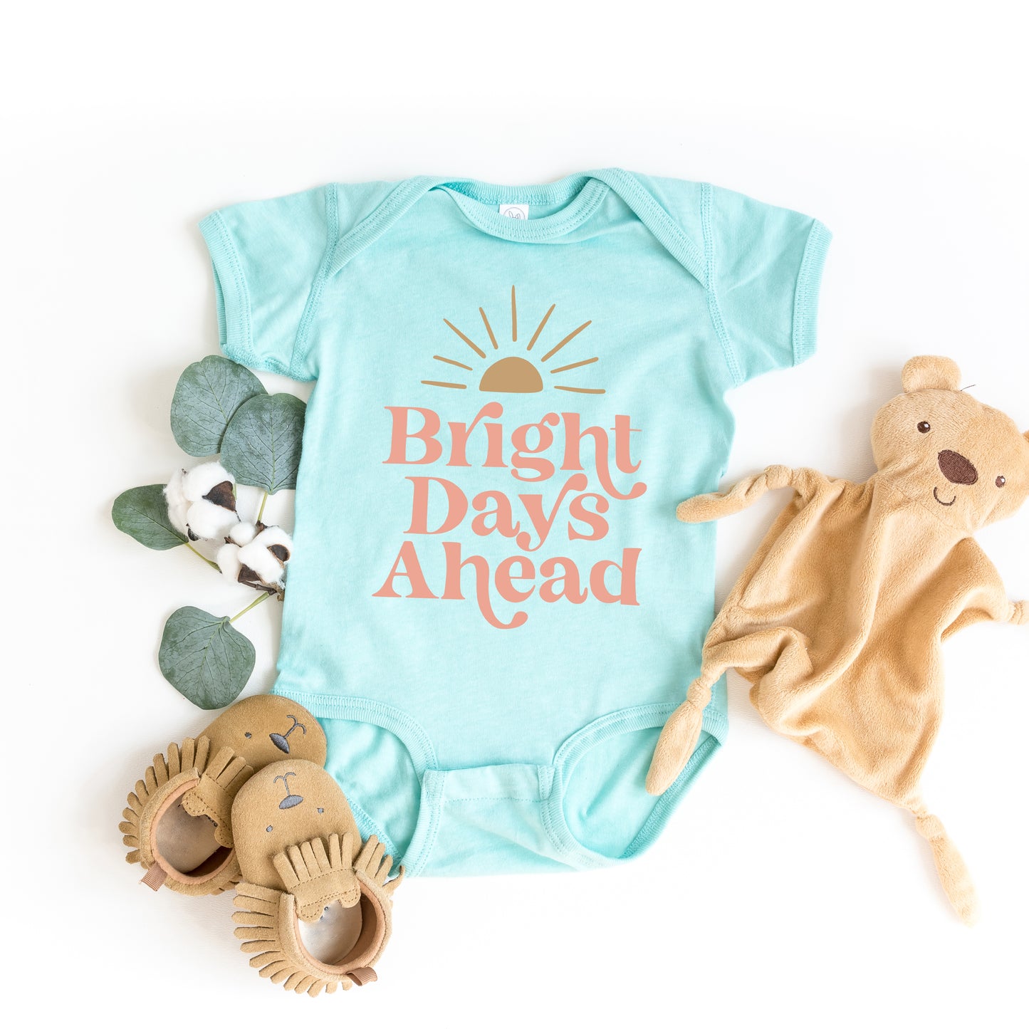 Bright Days Ahead Sun | Baby Graphic Short Sleeve Onesie